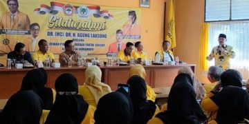 Datang Silaturahmi ke Golkar Indramayu, Agung Laksono Dorong Syaefudin Jadi Bupati Indramayu