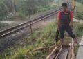 Aksi Maling Besi Penahan Rel Kereta di Garut Digagalkan Polisi Jablay Cs Digulung