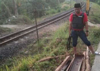 Aksi Maling Besi Penahan Rel Kereta di Garut Digagalkan Polisi Jablay Cs Digulung