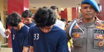 Empat Pelaku Pengeroyokan Dengan Senjata Tajam di Cicalengka Kabupaten Bandung Berhasil Diringkus Jajaran Polisi Satu di Antaranya Masih di Bawah Umur