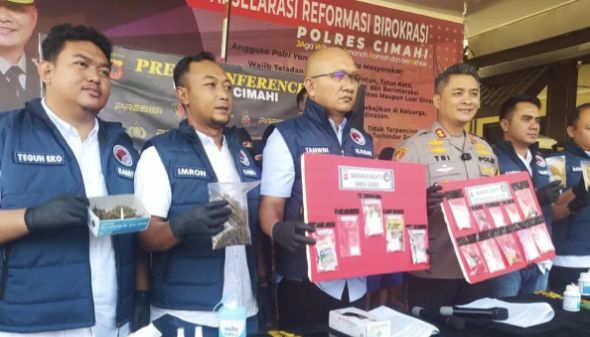 Polres Cimahi meringkus 20 pengedar narkoba dalam sebulan