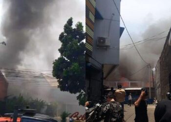 Kebakaran di Jalan Soekarno Hatta Bandung, 13 Kontrakan Luluh Lantah Dilahap Api