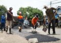 Dimulai, Rehabilitasi Jalan Berlubang di Kabupaten Indramayu