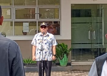 Bupati Garut Pimpin Apel Gabungan di Kecamatan Caringin
