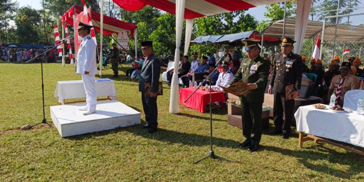 Camat Caringin Pimpin Langsung Upacara Detik-Detik Proklamasi RI Ke 80