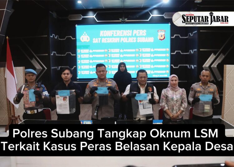 Polres Subang Tangkap Oknum LSM Terkait Kasus Peras Belasan Kades