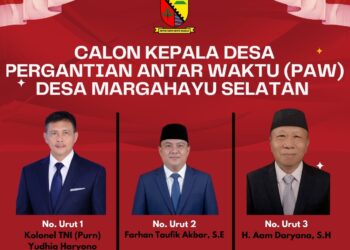 Farhan Terpilih sebagai Kades Margahayu Selatan Dalam Kegiatan Pilkades PAW