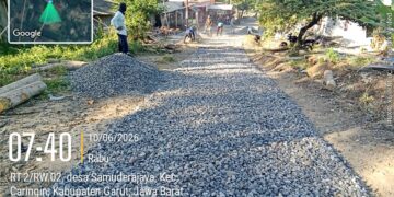 Terapkan DD TA 2026 Desa Samuderajaya Fokus Bangun Jalan