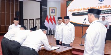 Lantik Pejabat Baru, Menaker Minta Berikan Kinerja Terbaik bagi Masyarakat