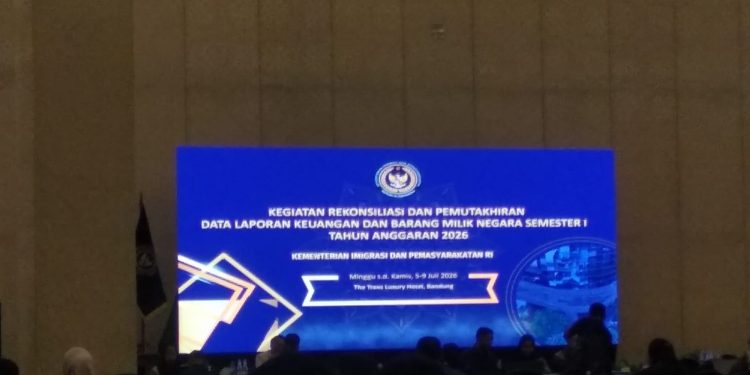 Kementerian Imigrasi dan Pemasyarakatan RI Gelar Rekonsiliasi dan Pemutakhiran Data Laporan Keuangan dan BMN Semester I TA 2026 di Bandung
